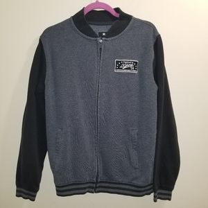 DC Men's Jacket Geay/black Size Medium